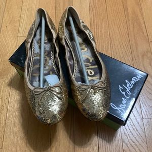 Sam Edelman Felicia Flats in Effegi Gold